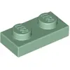 LEGO® Plaque 1x2 Vert sable (Sand Green) 1 pièce