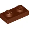 LEGO® 1x2 Plaque Marron Rouge (Reddish Brown) 25 pièces