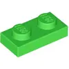 LEGO® Plaque 1x2 Vert clair (Bright Green) 1 pièce