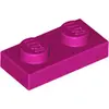 LEGO® 1x2 Plaque Magenta (Magenta) 25 pièces
