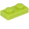 LEGO® Plaque 1x2 Citron vert (Lime) 1 pièce