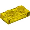LEGO® 1x2 Plaque Trans Jaune (Trans Yellow) 1 pièce