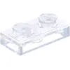 LEGO® 1x2 Plaque Trans (Trans Clear) 25 pièces