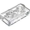 LEGO® 1x2 Plaque Trans (Trans Clear) 1 pièce