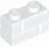 LEGO® 1x2 brique de mur blanc (White) 100 pièces