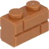 100 pièces LEGO, pièce c. 98283 en Nougat moyen