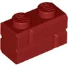 LEGO® 1x2 brique de construction rouge foncé (Dark Red) 25 pièces
