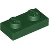 LEGO® 1x2 plaque vert foncé (Dark Green) 50 pièces