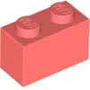 LEGO® 1x2 brique Corail (Coral) 1 pièce