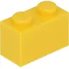 LEGO® 1x2 brique jaune (Yellow) 25 pièces