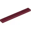 LEGO® 1x8 carreau rouge foncé (Dark Red) 25 pièces