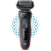 Braun Series 5 50-R1000s Rasoir à grille Noir, Rouge