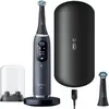 Oral-B iO 9 Brosse À Dents Électrique Noire Pour Adultes, 7 Modes De Brossage Avec Blancheur Et Soin Des Gencives, 2 Brossettes De Recharge, 1 Chargeur, 1 Étui De Voyage