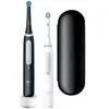 Braun Brosses à dents électriques Oral-B iO Series 4 Black White, lot de deux