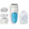 Épilateur Braun Silk Epil 5-605 28 pinces Blanc/Bleu
