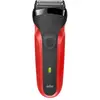 Braun Series 3 300s Rasoir à grille Tondeuse Noir, Rouge