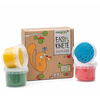 Neogrün - Pâte à modeler Yuki naturelle & vegan bio, Set de 4 pots