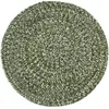 Novatrend Tapis de salon style jute vert 120x120 cm