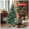 ALIGHTUP Sapin de Noël Artificiel avec neige, 120cm avec 300 Branche en PVC & Support en Fer