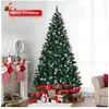 ALIGHTUP Sapin de Noël Artificiel avec Neige et Pommes de pin, 150cm 420 Branche en PVC & Support en Fer
