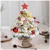 ALIGHTUP Mini sapin de Noël 40 cm avec Petit éclairage LED 50 Branches, pour Decorations Table Noël