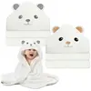 3PCS Serviette de Bain Bébé, Serviette à Capuche Bébé,Très Grand Servi...