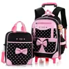 LARGEIGHT Sac Dos Roulettes pour Filles - Cartable Roulettes avec Sac ...