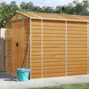 Abri de jardin brun clair 191x980x198 cm Acier galvanisé