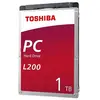 Toshiba L200 1 To - Disque dur 2,5" 5400 tr/min (7 mm) - HDWL110UZSVA