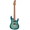 Ibanez AZ24S1F Transparent Turquoise Burst guitare électrique