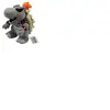 OEM Peluche Super Mario - Bowser Gris 27cm