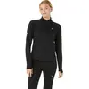 Asics Road Winter 1/2 Zip vêtement running femme Noir XS