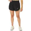 Asics - Women's Road 3,5'' Short - Short de running taille L, noir