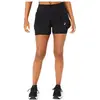 Asics - Women's Road 2-in-1 3,5'' Short - Short de running taille XL, noir