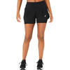 Asics - Women's Road 2-in-1 3,5'' Short - Short de running taille L, noir