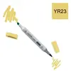 COPIC Ciao YR23, Yellow Ochre, Twin Marker avec une pointe moyenne et une pointe pinceau