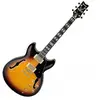 Ibanez JSM10-VYS Vintage Yellow Sunburst Guitare semi-acoustique