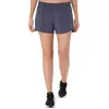 ASICS Core 4in Short De Running Femmes - Bleu Gris, Taille XL