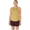 ASICS Road Tank Maillot De Course Femmes - Jaune Lemon, Taille XL