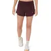 ASICS Road 3.5in Short De Running Femmes - Rouge Foncé, Taille XS