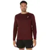 ASICS Core Longsleeve Maillot De Course Hommes - Rouge Vin, Taille M