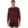 ASICS Core Longsleeve Maillot De Course Hommes - Rouge Vin, Taille S