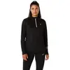 ASICS Icon 1/2 Zip Maillot De Course Femmes - Noir, Taille XL