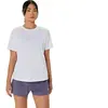 Maillot manches courtes asics core run blanc femme