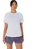 Maillot manches courtes asics core run blanc femme