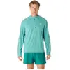 Sweat Asics Road Lite-Show 1/2 Zip Bleu Clair, Taille M