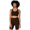 ASICS Road Compression Soutien-gorge Sport Femmes - Marron, Taille S