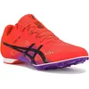 ASICS Hyper Mid Distance 8 Spikes Unisex-rouge, noir, Pointure 44