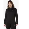 T-shirt manches longues/2 zipée femme Asics Noir XL 2012D294 - 001