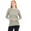 T-shirt ASICS Road Seamless manches longues vert argile femme - M